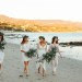 white bridesmaids with flower crowns