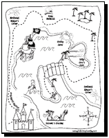 pic Treasure Map For Kids Printable coloring castle