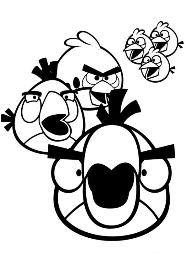 kleurplaten en zo \u00bb Kleurplaat van Angry Birds