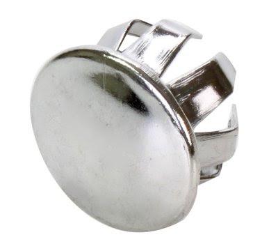 Pyramid Bicycle Handlebar Plug Chrome Plated, Each
