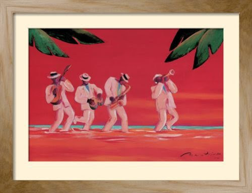 Framed Posters: - Gerry Baptist Salsa at sundown Framed Art Print (63 x 82 cm) 