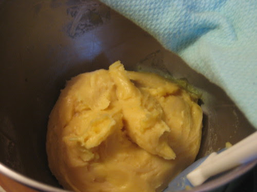 golden choux dough
