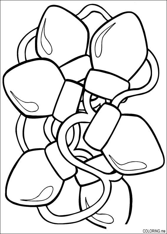 Download Coloring page : Christmas light - Coloring.me