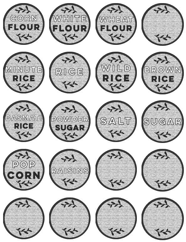Free Modern Printable Pantry Labels By LemonThisle | Worldlabel Blog
