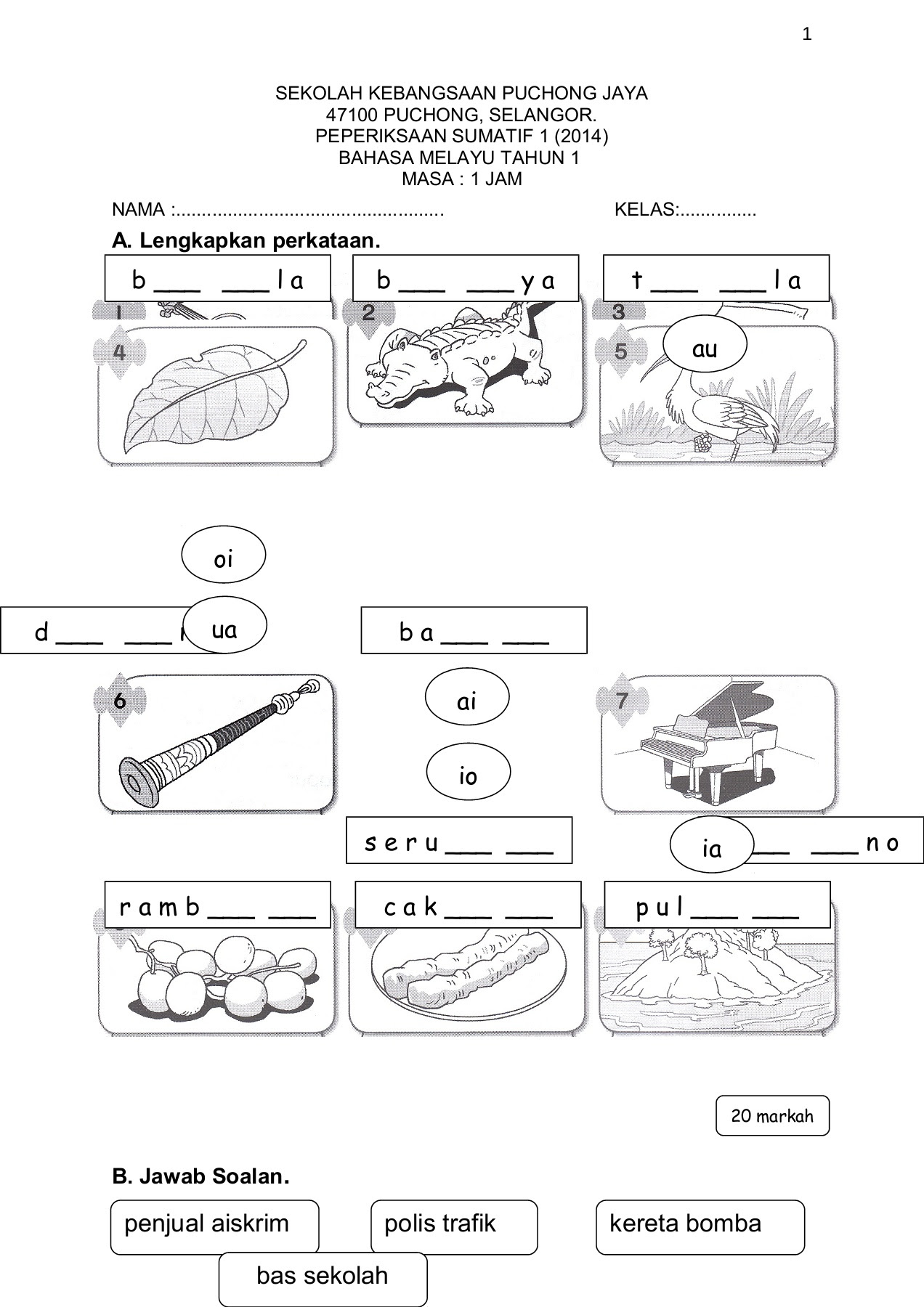 218794887 Bahasa Melayu Tahun 1