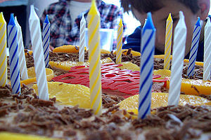 A birthday cake