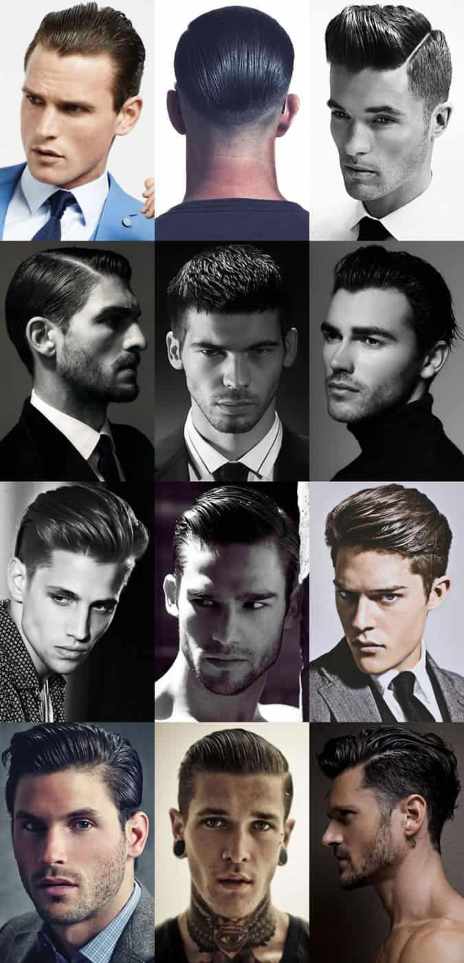 Men's High Shine, Slick and Wet Look Hairstyles