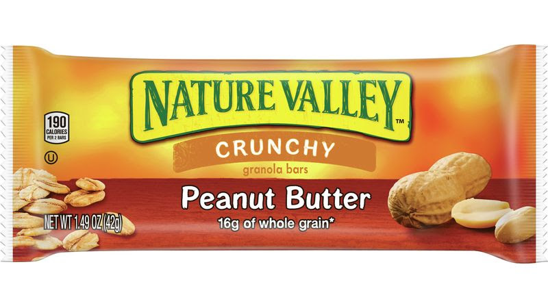Nature Valley Crunchy Granola Bars Peanut Butter Double Bar 28 Ct 1 49 Oz General Mills Convenience And Foodservice
