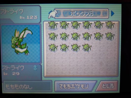 ポケトレ実践 プラチナ ストライク かまきりポケモンって知ってた 塩 わい的ポケ色廃人
