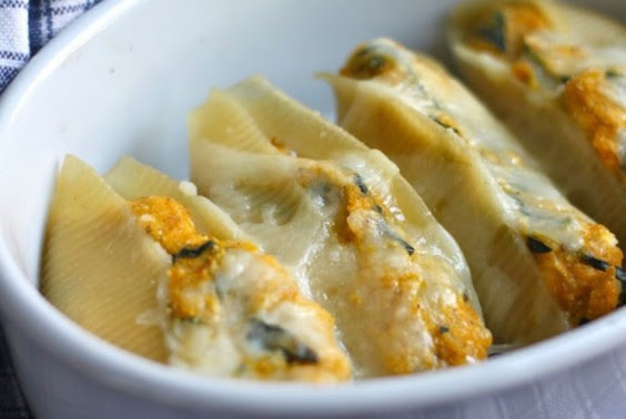 Butternut Squash and Kale Stuffed Shells