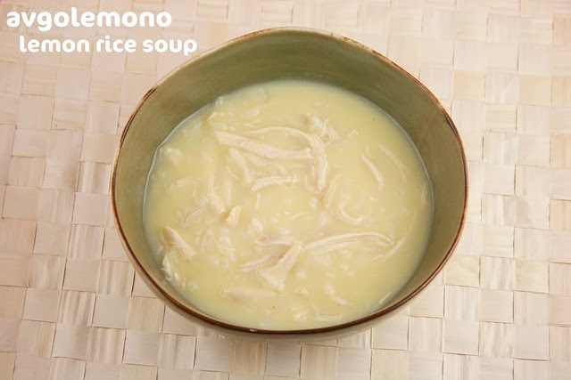 Avgolemono - Lemon Rice Soup - Lemon Week 2011