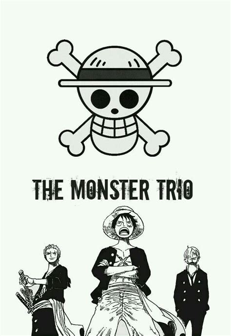 monster trio luffy zoro sanji  piece addict