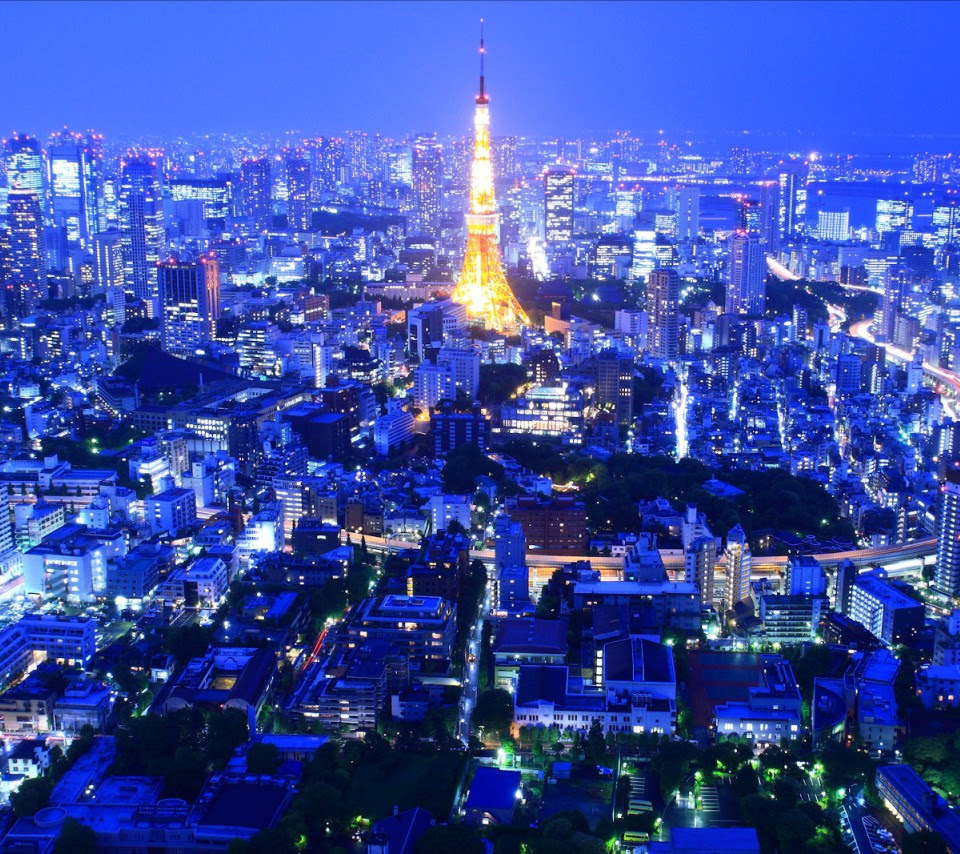 壁紙 東京の夜景のスマホ壁紙960x854 Tokyo Night 001 Jpg 壁紙box