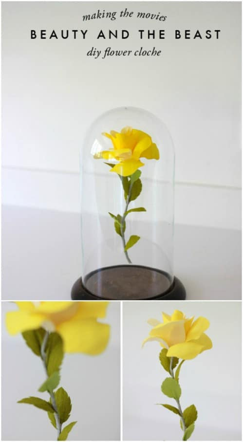 Beauty And The Beast Inspired Flower Cloche