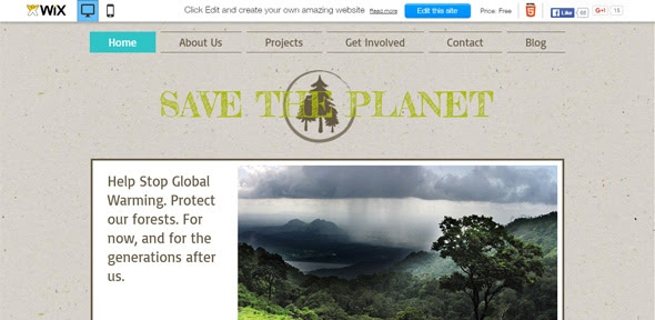 Nature Organization Website Template