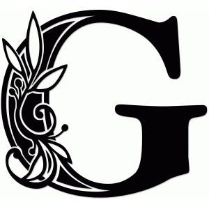 Download Silhouette Design Store - View Design #68523: vine monogram g