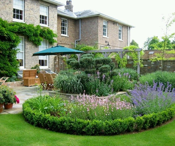 Image result for backyard garden with flowers pictures
