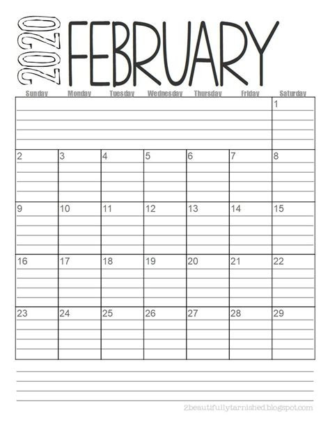  free printable lined monthly calendar template printable templates