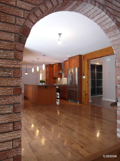 Brick Arch house  Traditional  Kitchen  ottawa  by 7j Design, Ottawa