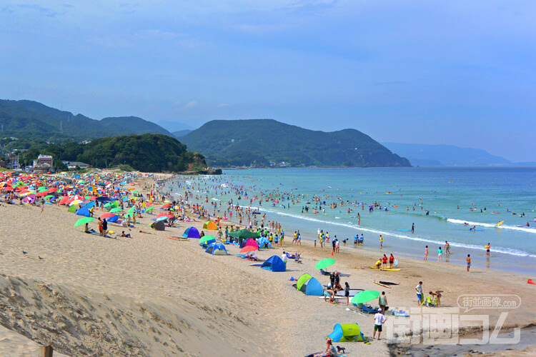下田の青い海 白い砂浜 下田9つの海水浴場 ビーチ ランキング 街画コム