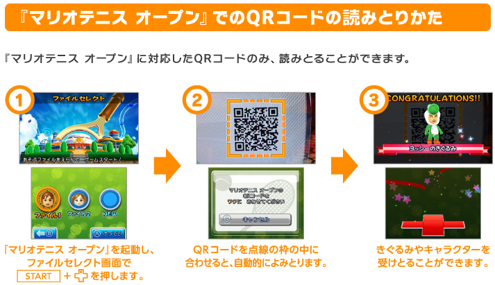 マリオテニスオープン メタルマリオのqrコードが公開 旧