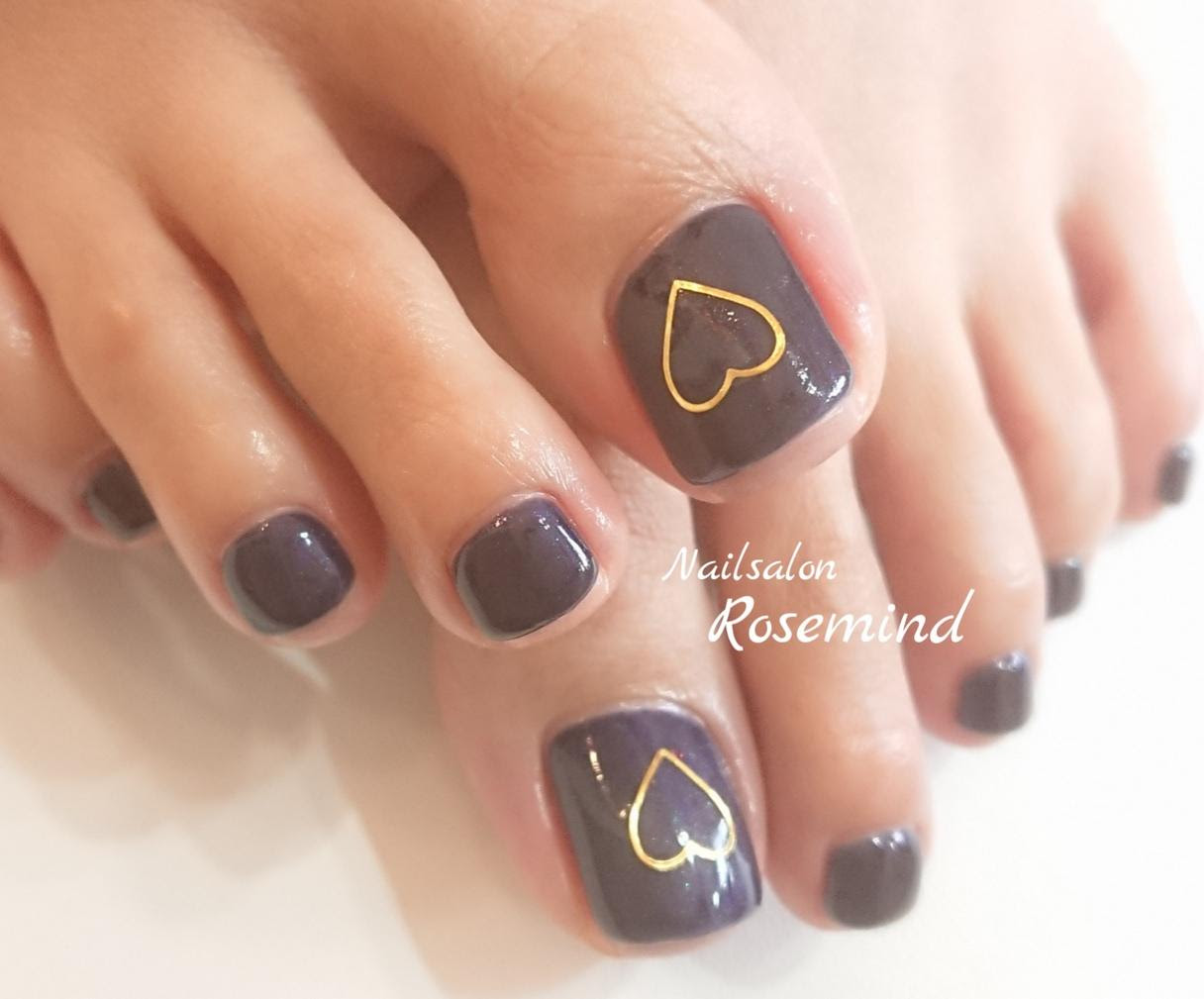秋冬フット フットネイル 秋 冬 ジェルネイル フットジェル 阿南市 ネイルサロン 阿南市ネイルサロン Nail Salon Rosemind