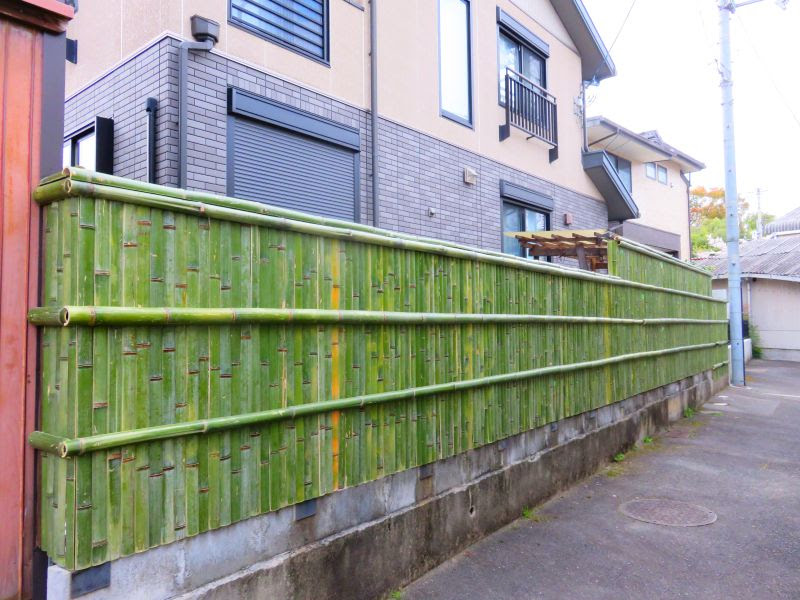 庭づくり植木のことなら 梅鉢園 建仁寺垣の作り方