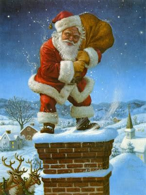If your outer door lock is broken,. Santa Claus is Coming Down your Chimney Tonight