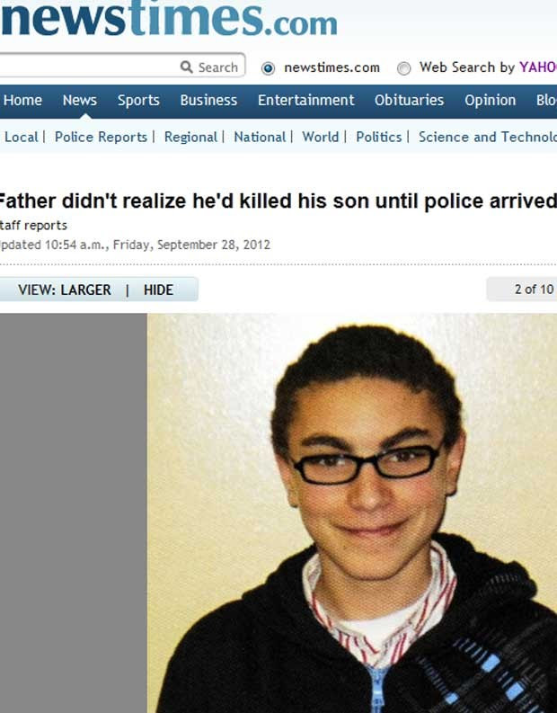 Tyler Giuliano, 15, foi morto pelo pai  (Foto: Reprodução)