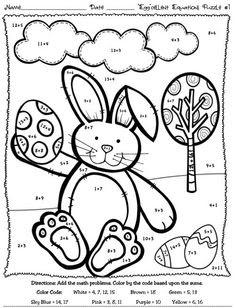 Easter Math Coloring Pages at GetDrawings | Free download