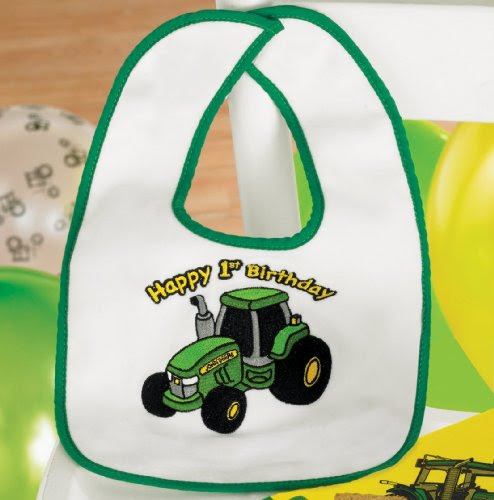 John Deere 1st Birthday Bib