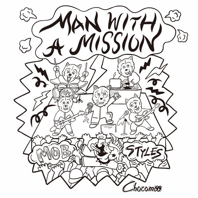 Man With A Mission X Mobstyles Tee 2nd Designed Chocomoo Mobstyles Topics