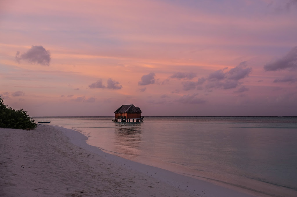 Sunset at Meeru 