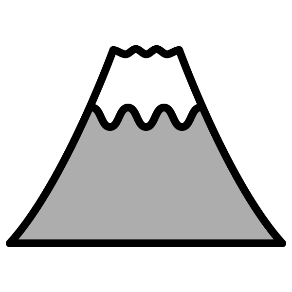 かわいい富士山の無料イラスト 商用フリー オイデ43