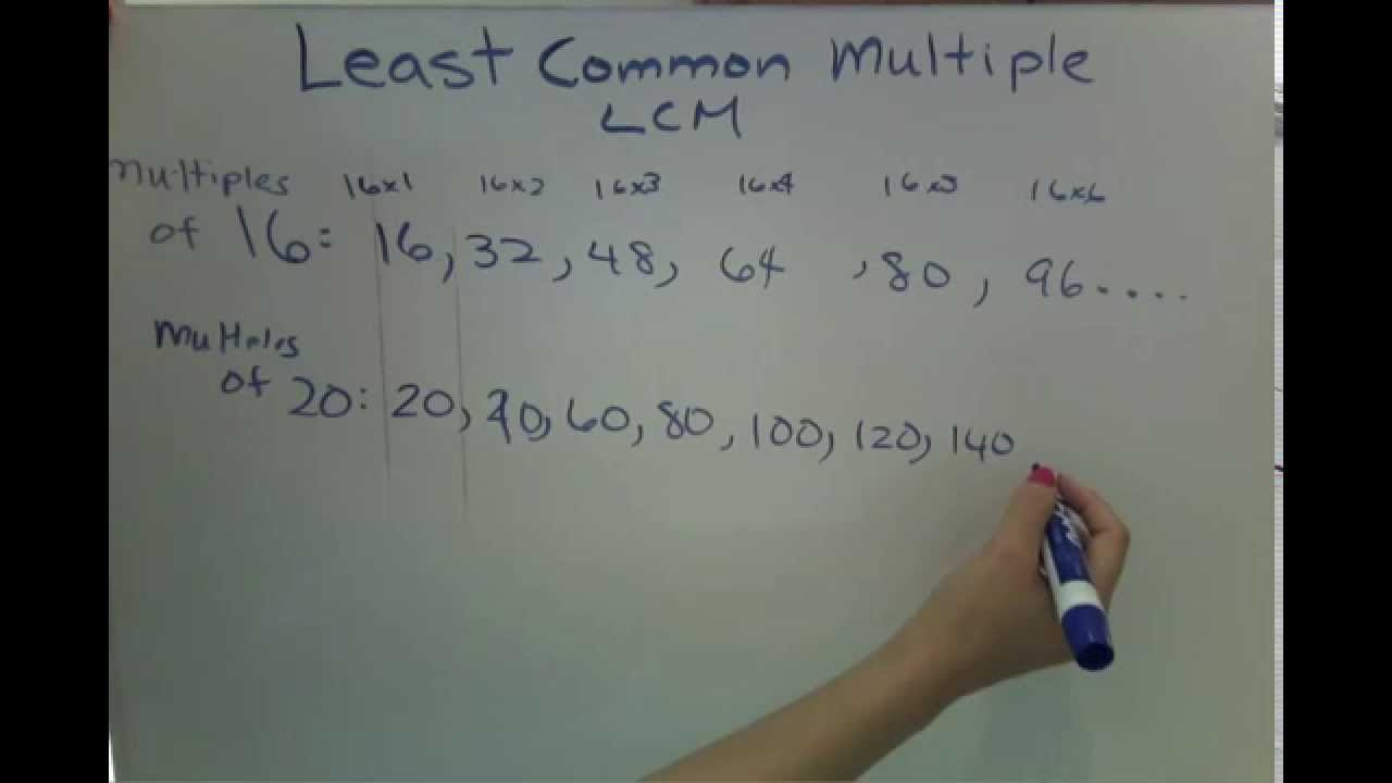 Finding Least Common Multiple LCM - YouTube