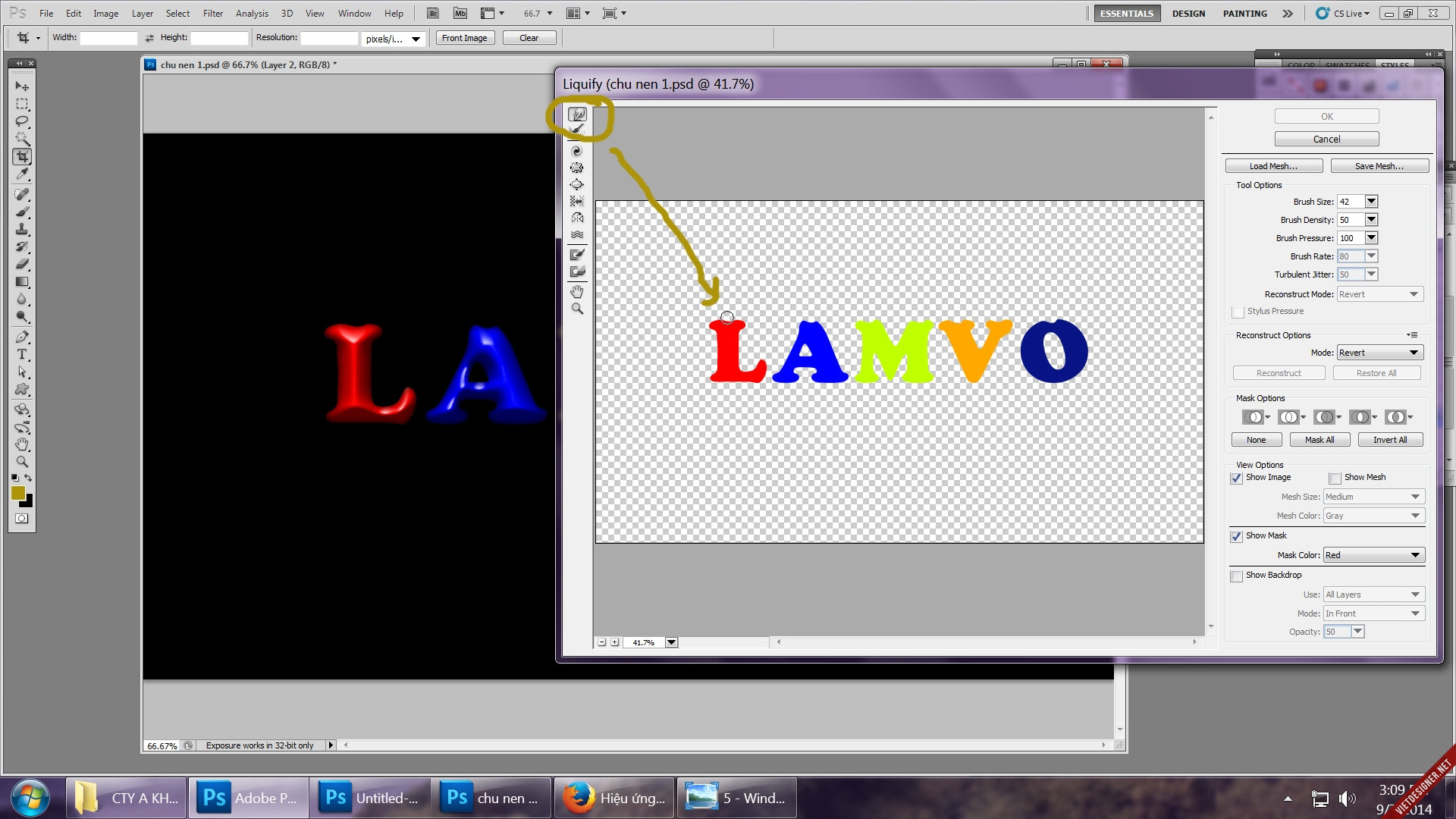 photoshop, tutorial, hiệu ứng chữ, bánh sinh nhật, text effect