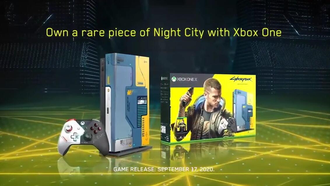 微软推出 赛博朋克77 限定xboxonex主机和限定手柄 家居资讯 八戒游戏