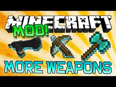 Minecraft "MORE WEAPONS" BALKON'S MOD! (Epic Guns, Cannons ...