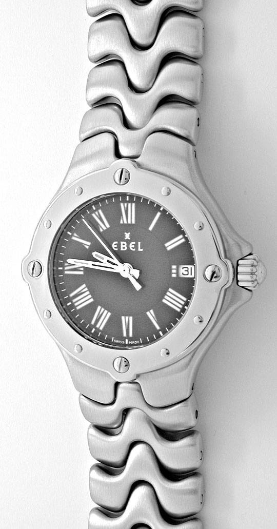 Foto 2, EBEL SPORTWAVE / SPORT WAVE DAMENUHR STAHL TOPUHR NEUW., U1110