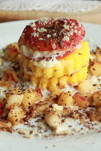 Torrette di mela e mandorle