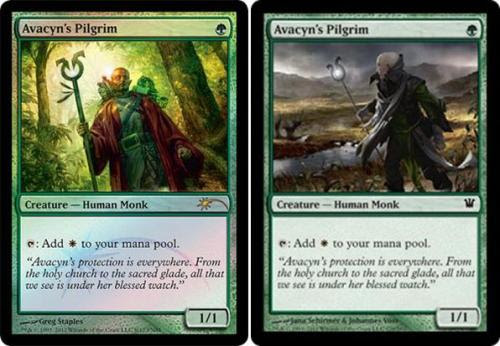 Friday Night Magic August 2012 Promo - RUMOUR ONLYAvacyn’s Pilgrim - illustrated by Greg Staples, original Innistrad art by Jana Schirmer & Johannes Voss