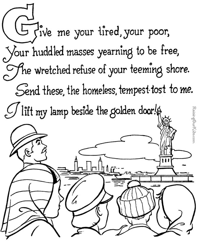 Download Coloring Book Page Of Statue Of Liberty - Cliparts.co