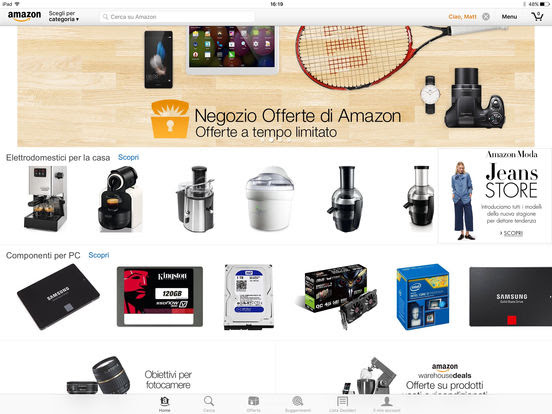 Amazon Mobile si aggiona alla vers 9.6.0 