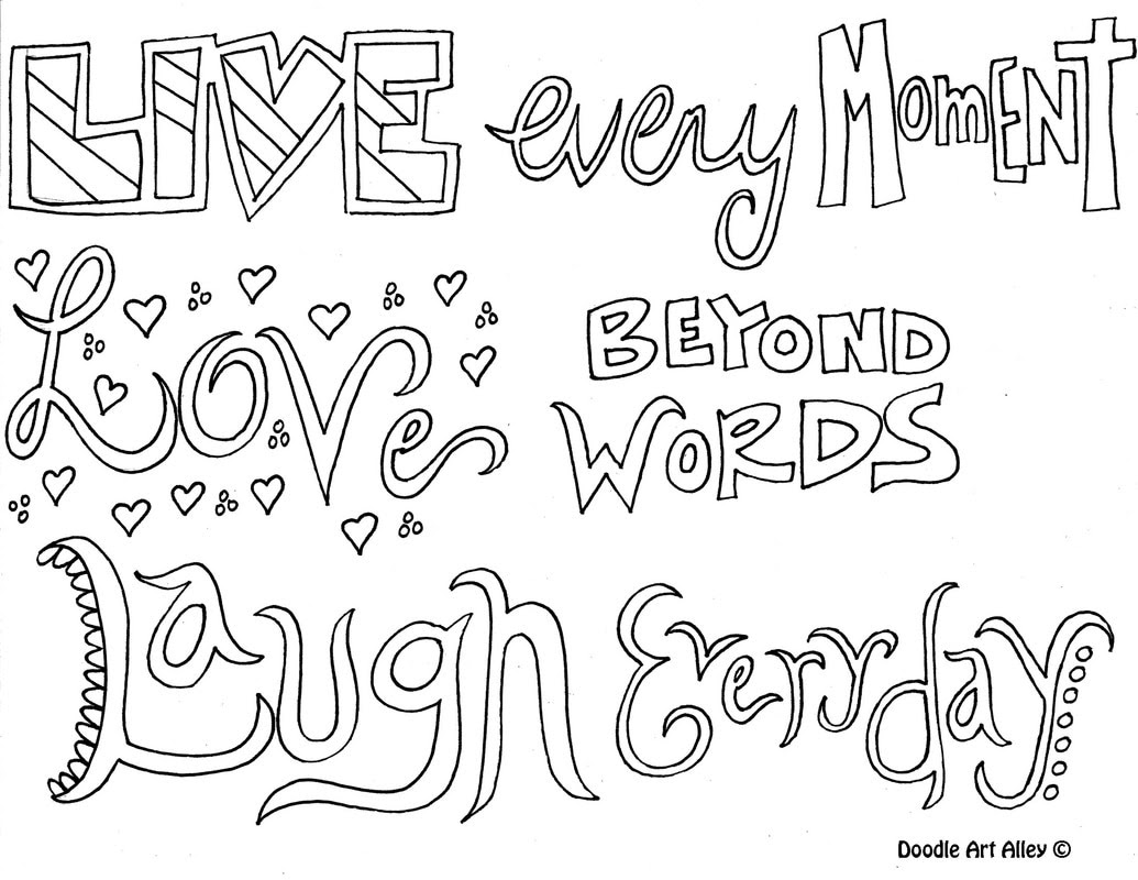 Download Attitude Quote Coloring Pages - Doodle Art Alley