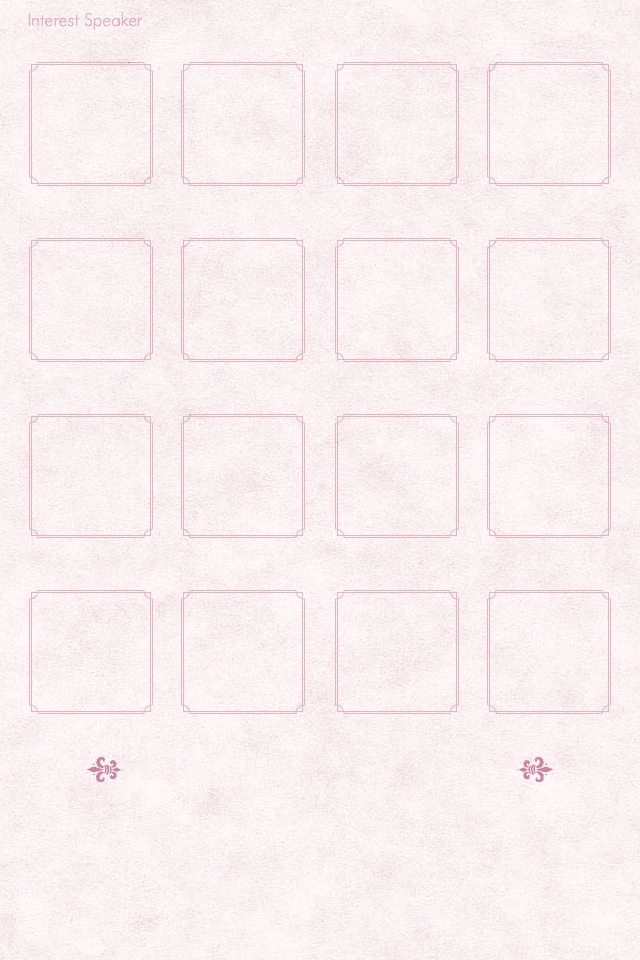 ガーリィでかわいい Iphone 4 4s ホーム画面用壁紙 Interest Speaker