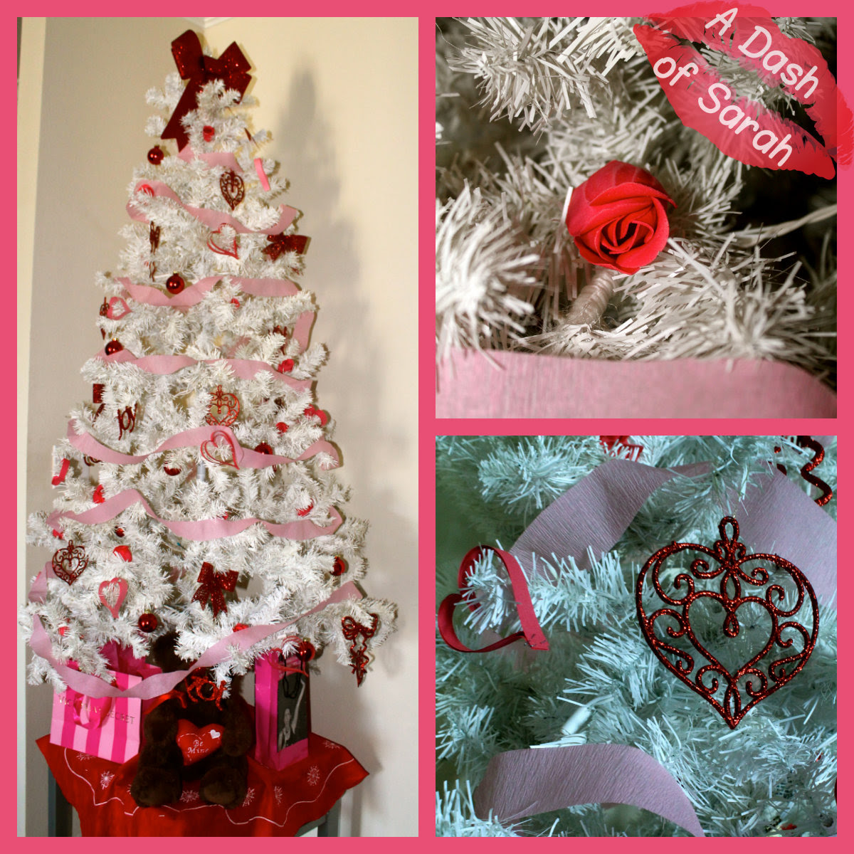 Valentine's Day Decor - Valentine Tree - A Dash of Sarah Blog
