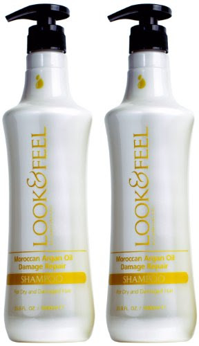 Caroline Chu Moroccan Argan Oil Damage Repair Shampoo, Twin Pack, 67.6 Fluid Ounce