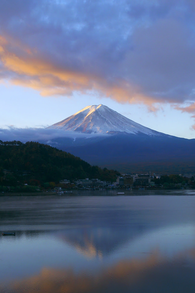 Free Iphone 4s Wallpaper Nature Landscapes 富士山黎明 Mt Fuji Iphone 壁紙館