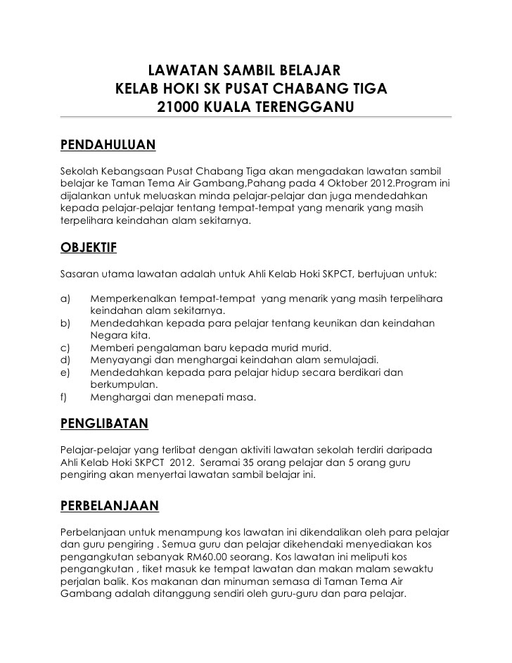 Contoh Kertas Kerja Program Kecemerlangan Spm  dubailopte