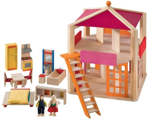 Selecta - 4262 - Poupée et Mini-Poupée - Maison de Poupée - Casa Rosa